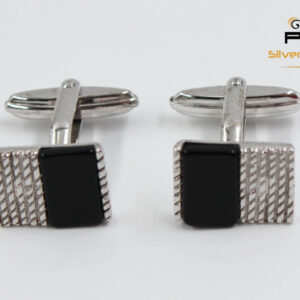 CUFFLINKS - ONYX STONE