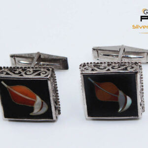 CUFFLINKS - MOTHER OF PEARL STONE