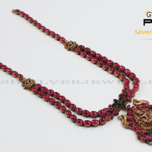 LONG NECKLACE - TWO - LINE - ANTIQUE