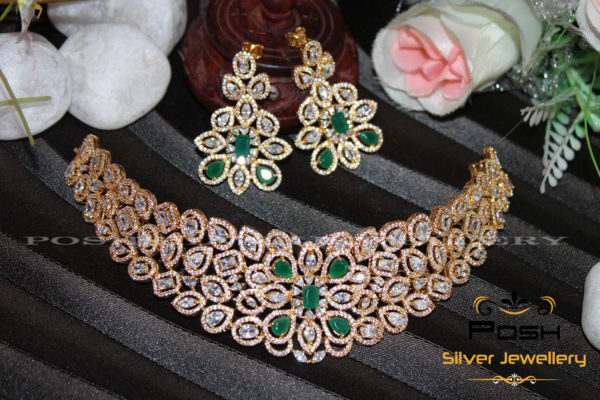 CHOKER SET - CZ STONE