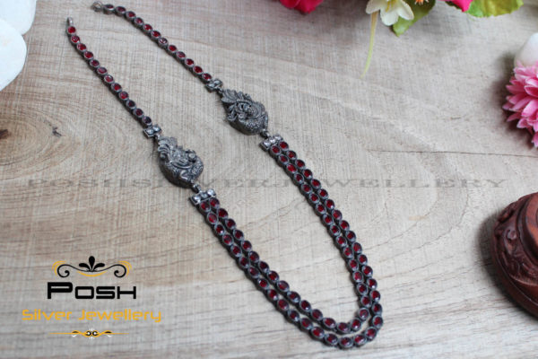 NECKLACE - TWO LINE - OXIDIZED