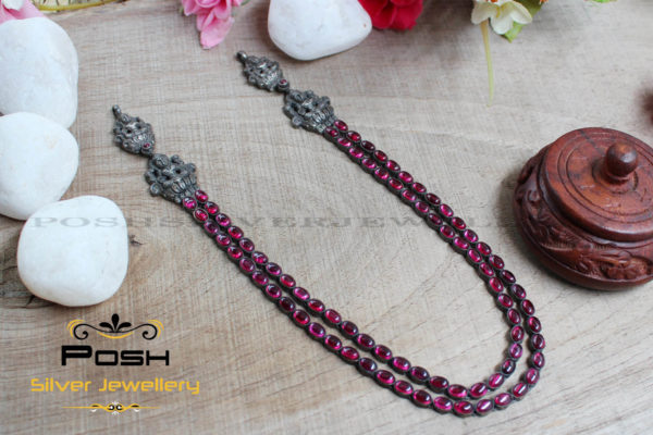 NECKLACE - TWO LINE - OXIDIZE